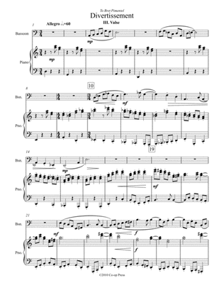 Valse for Bassoon and Piano