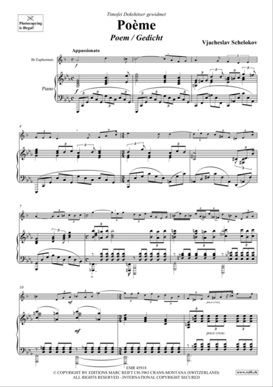 Poeme Euphonium scores gallery preview page 6