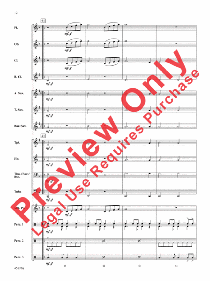Sorry Concert Band scores gallery preview page 13