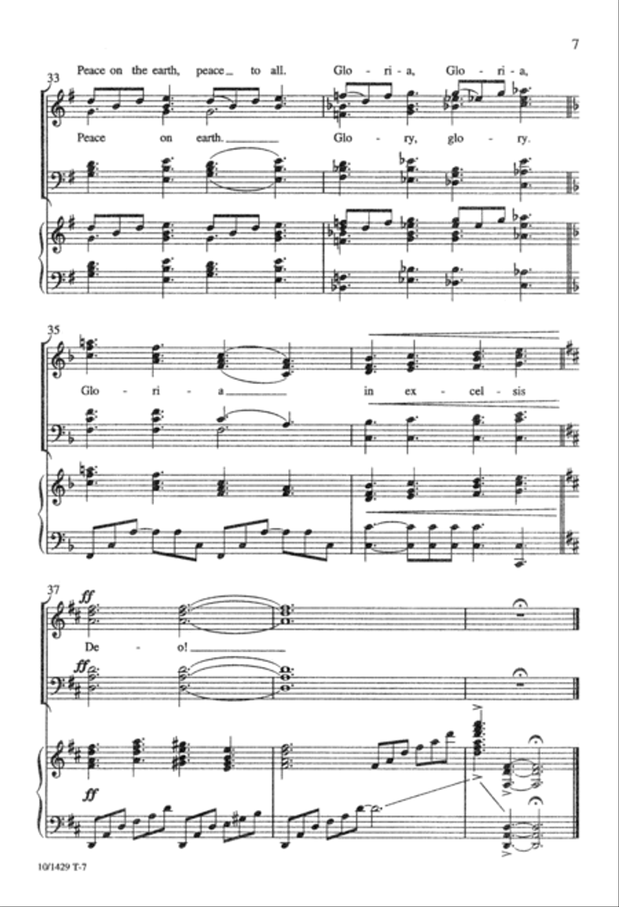 Gloria In Excelsis Deo Divisi scores gallery preview page 7