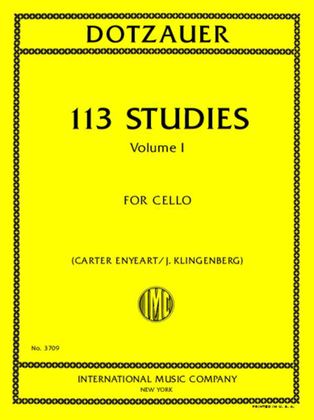 Book cover for 113 Studies, Volume I