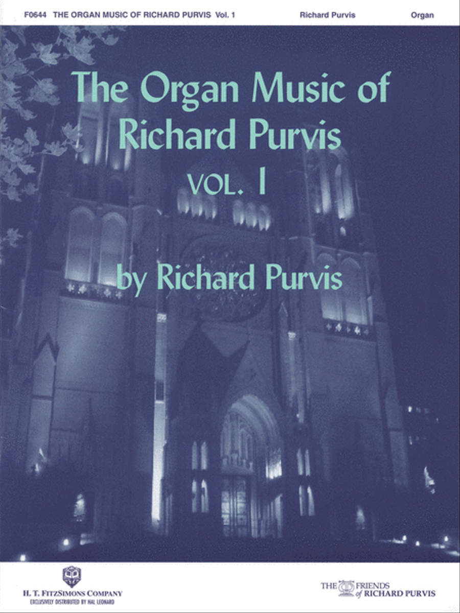The Organ Music of Richard Purvis - Volume 1 Organ scores gallery preview page 1