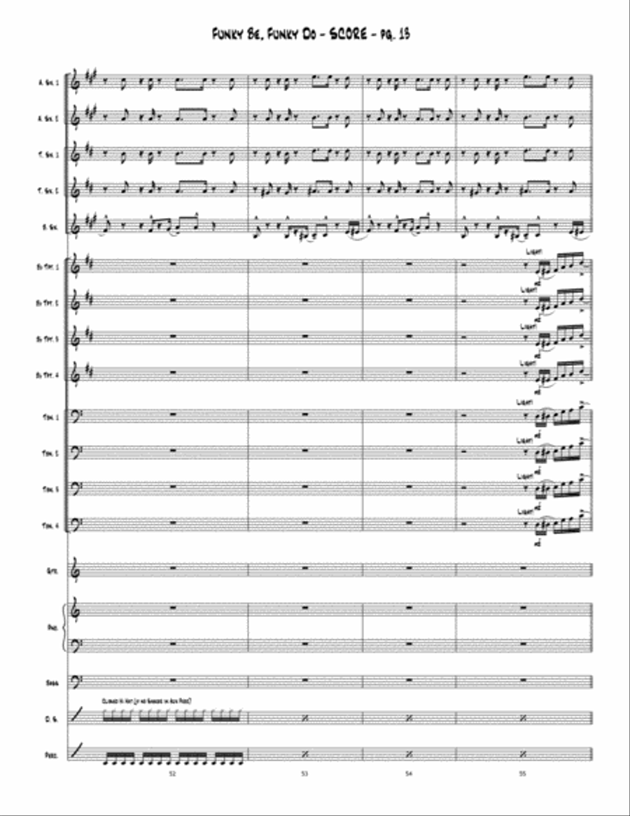 Funky Be, Funky Do Funky Be, Funky Do Jazz Ensemble scores gallery preview page 14