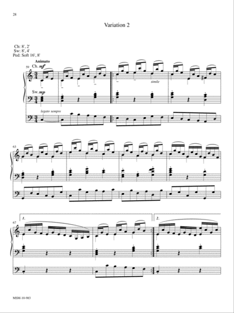 America the Beautiful Five Patriotic Pieces for Organ Organ Solo scores gallery preview page 12