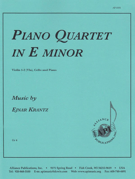 Piano Quartet E Minor - Vln1-2-vc-pno