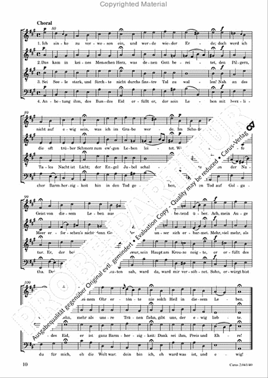 Motets and arias for choirs collected and edited by Johann Adam Hiller, vol. 4 Voice Solo scores gallery preview page 11