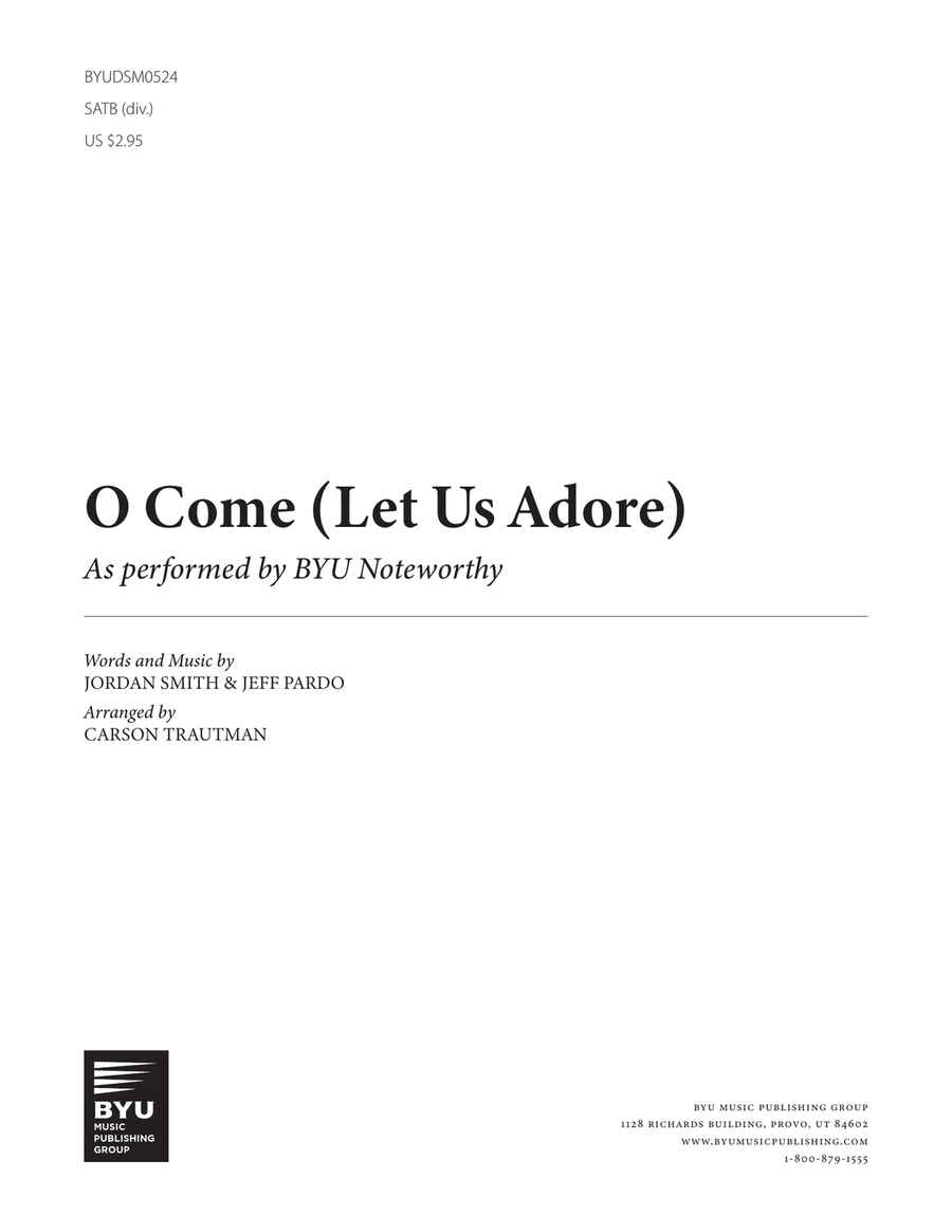 O Come (Let Us Adore) O Come (Let Us Adore) Divisi scores gallery preview page 1