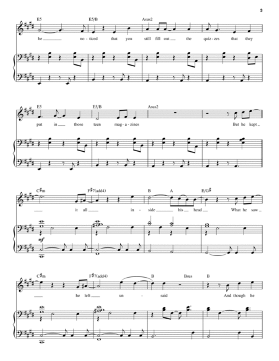 If I Could Tell Her (from Dear Evan Hansen) Voice scores gallery preview page 3