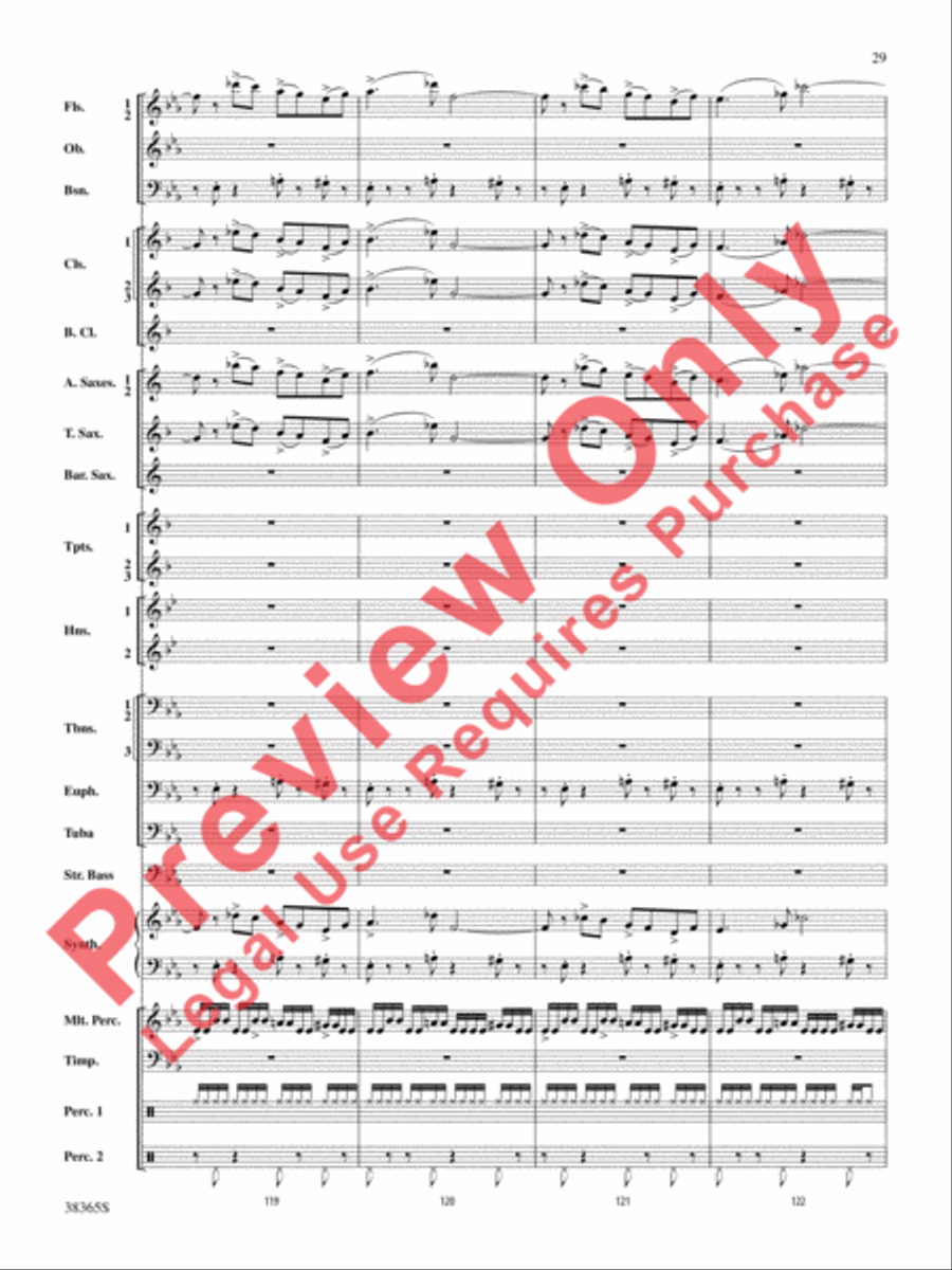 Crossroads to the Future Concert Band scores gallery preview page 30