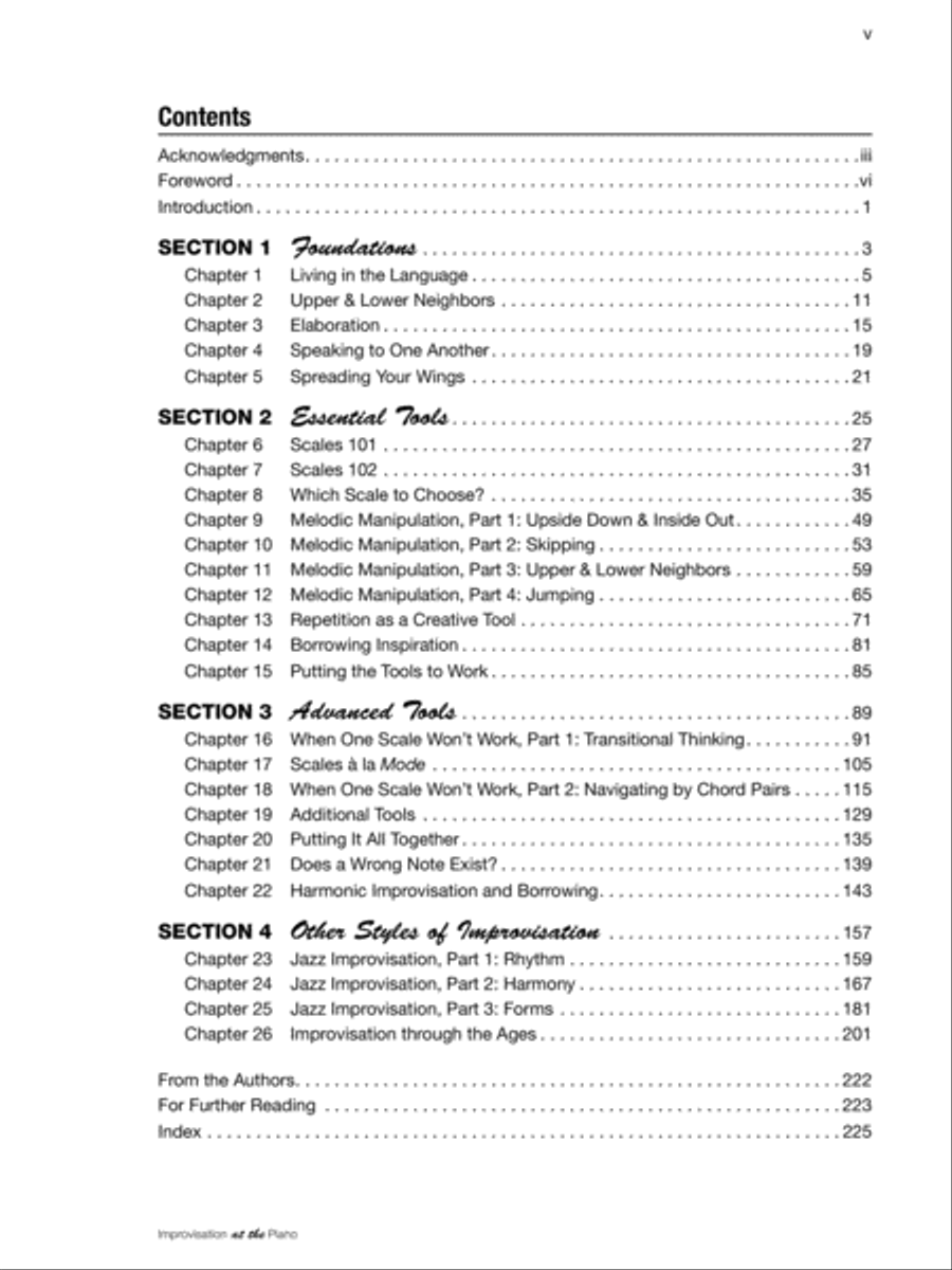 Improvisation at the Piano Piano Method scores gallery preview page 2