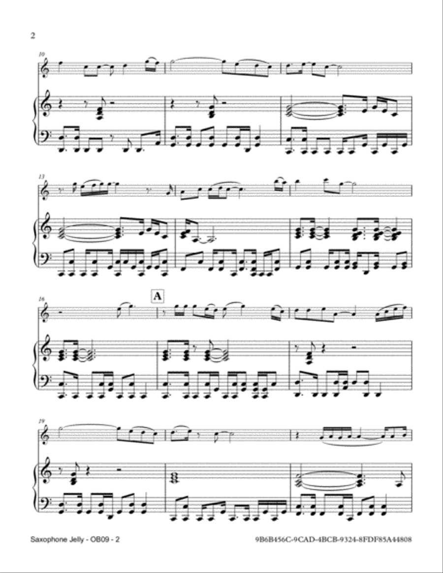 Saxophone Jelly Saxophone Jelly Saxophone scores gallery preview page 2