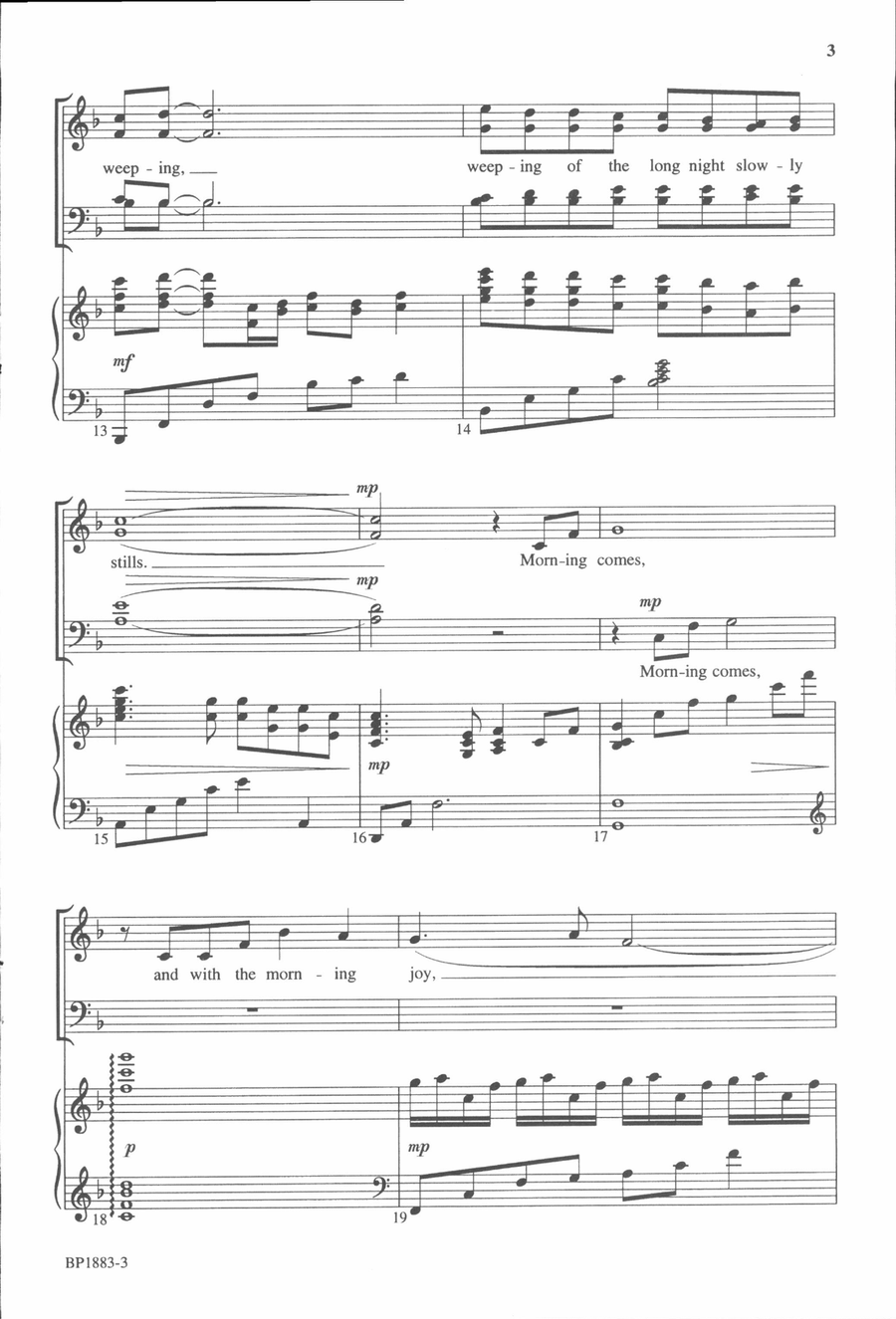 In the Morning, Joy In the Morning, Joy 4-Part scores gallery preview page 4