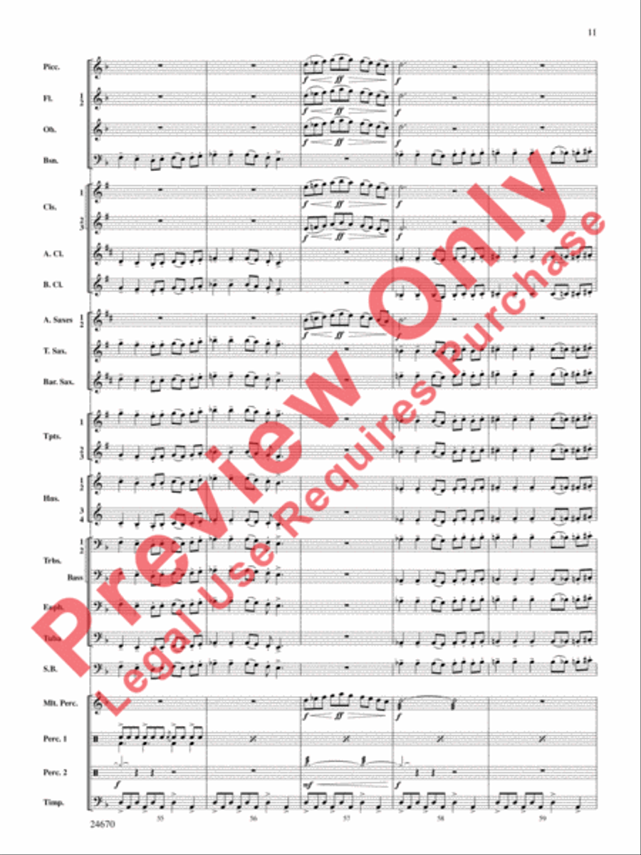 Tsunami Concert Band scores gallery preview page 12