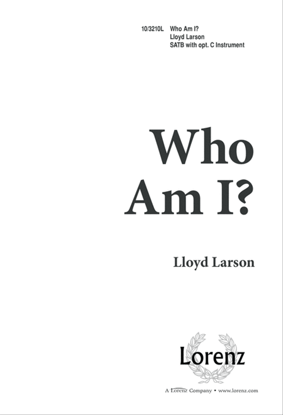 Who Am I? 4-Part scores gallery preview page 1
