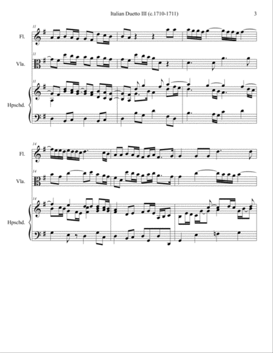 Italian Duetto 3 Small Ensemble scores gallery preview page 3