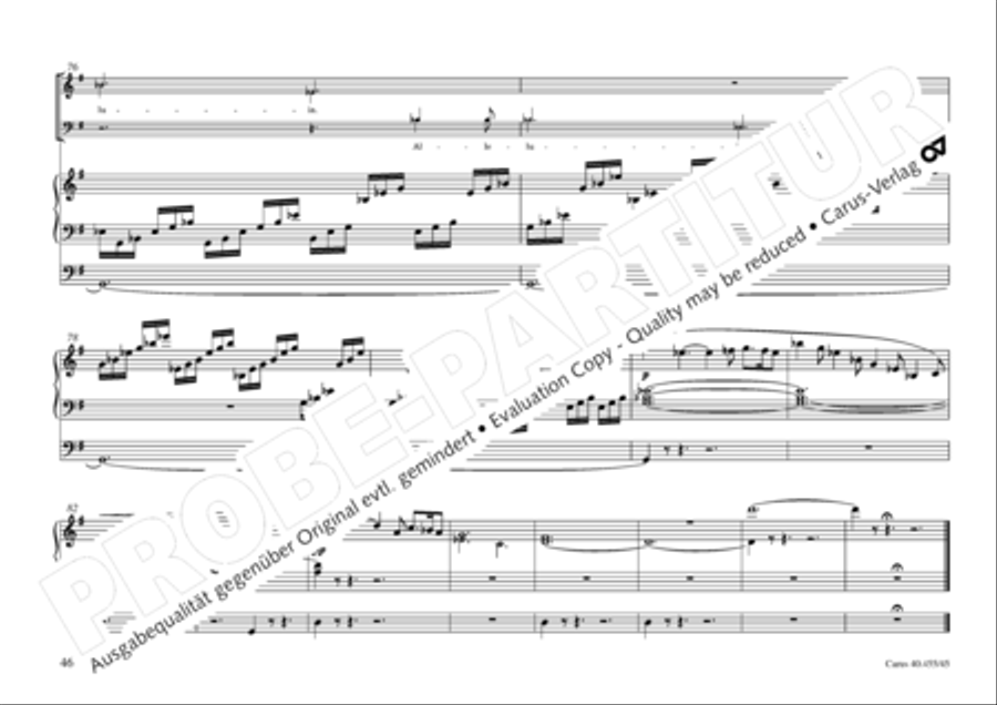 Oratorio de Noel (Weihnachtsoratorium) 4-Part scores gallery preview page 47
