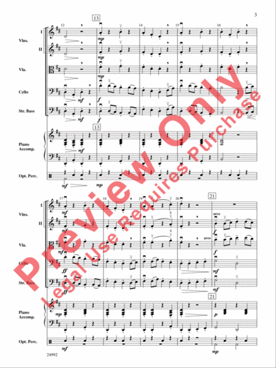 March of the Mathemagicians String Orchestra scores gallery preview page 4