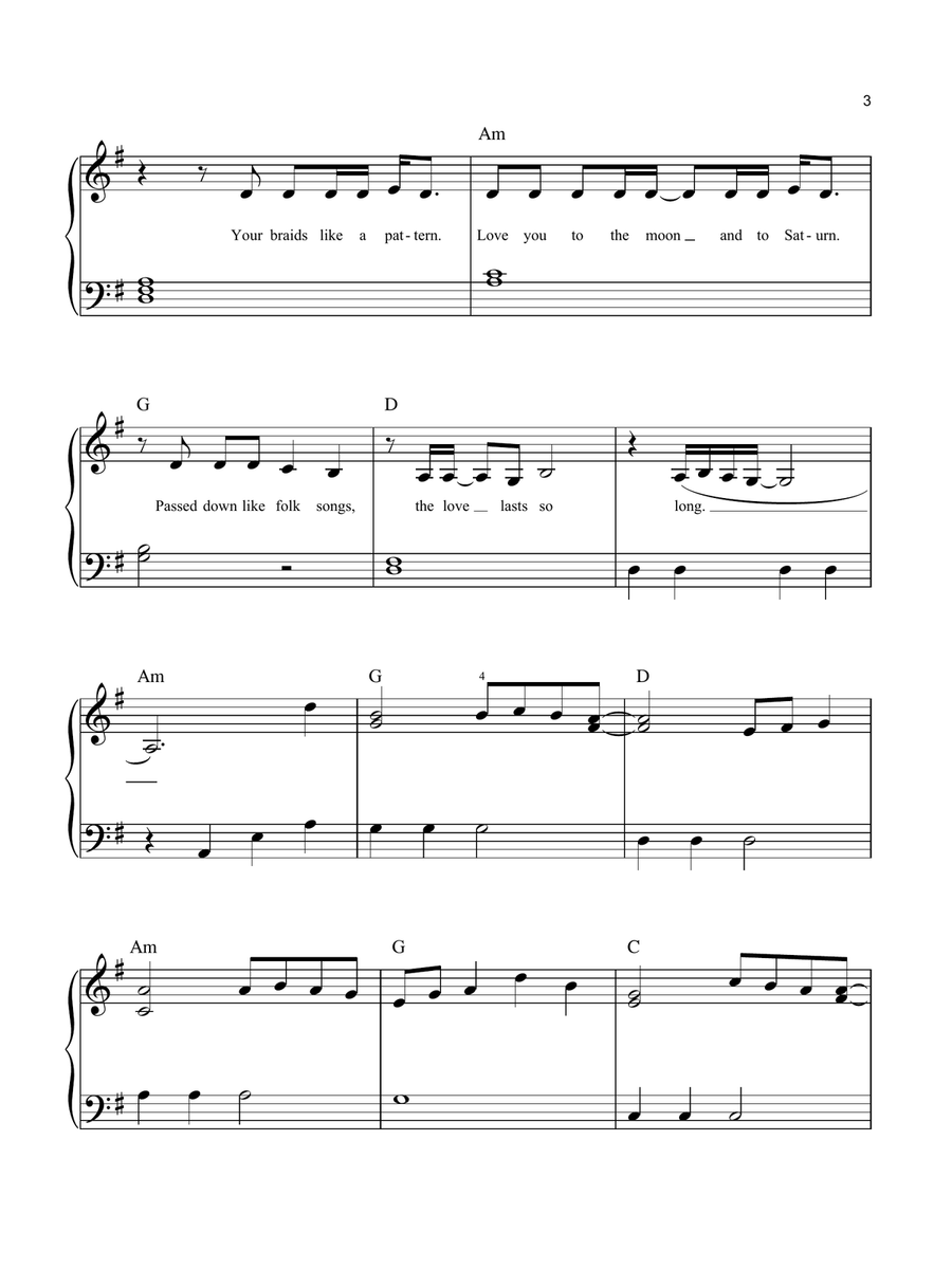 seven Easy Piano scores gallery preview page 3