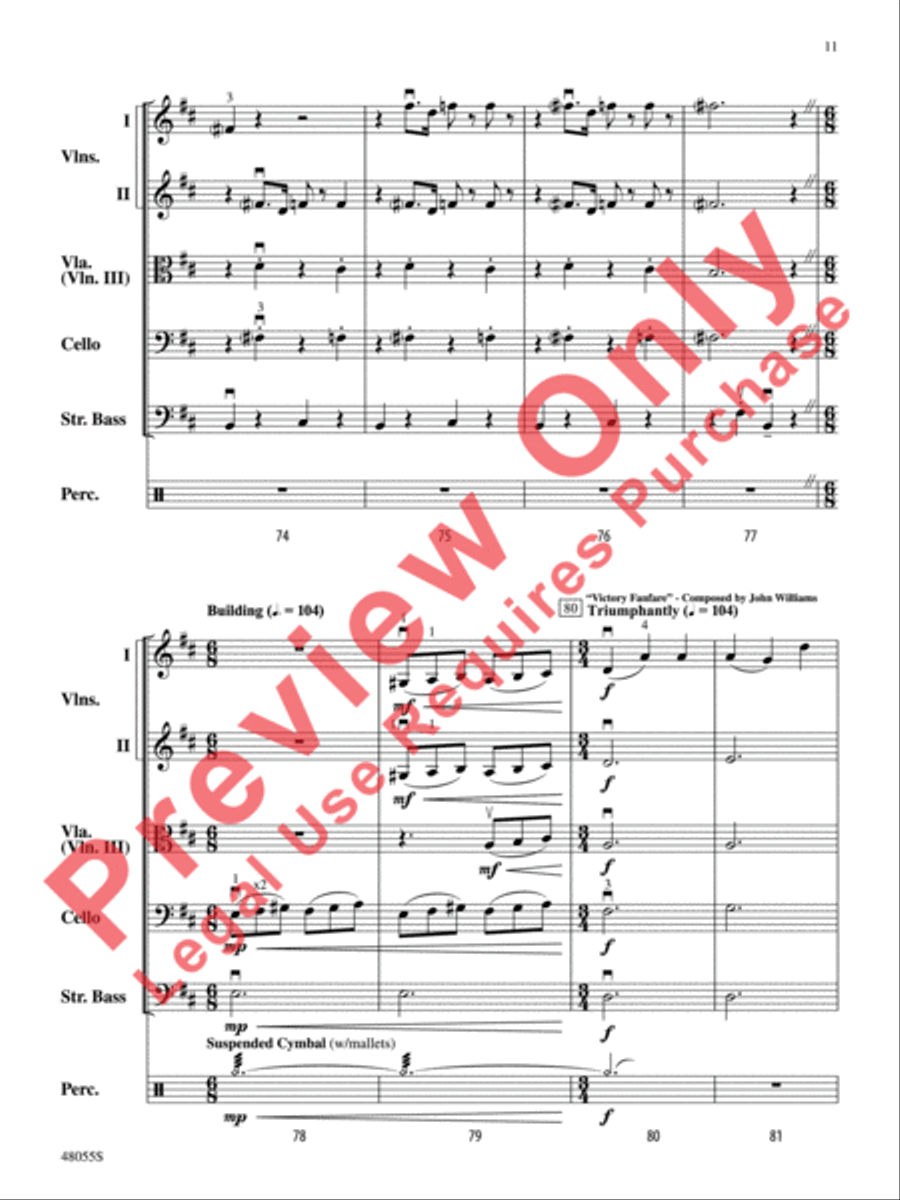Harry Potter -- Wizards Unite---Selections from the Real-World Augmented Reality Mobile Game String Orchestra scores gallery preview page 12