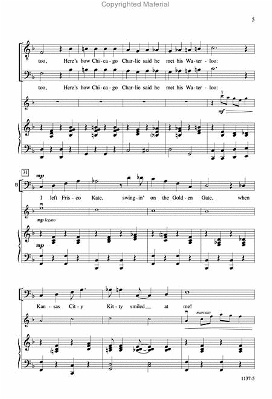 Kansas City Kitty - TB Octavo TB scores gallery preview page 4
