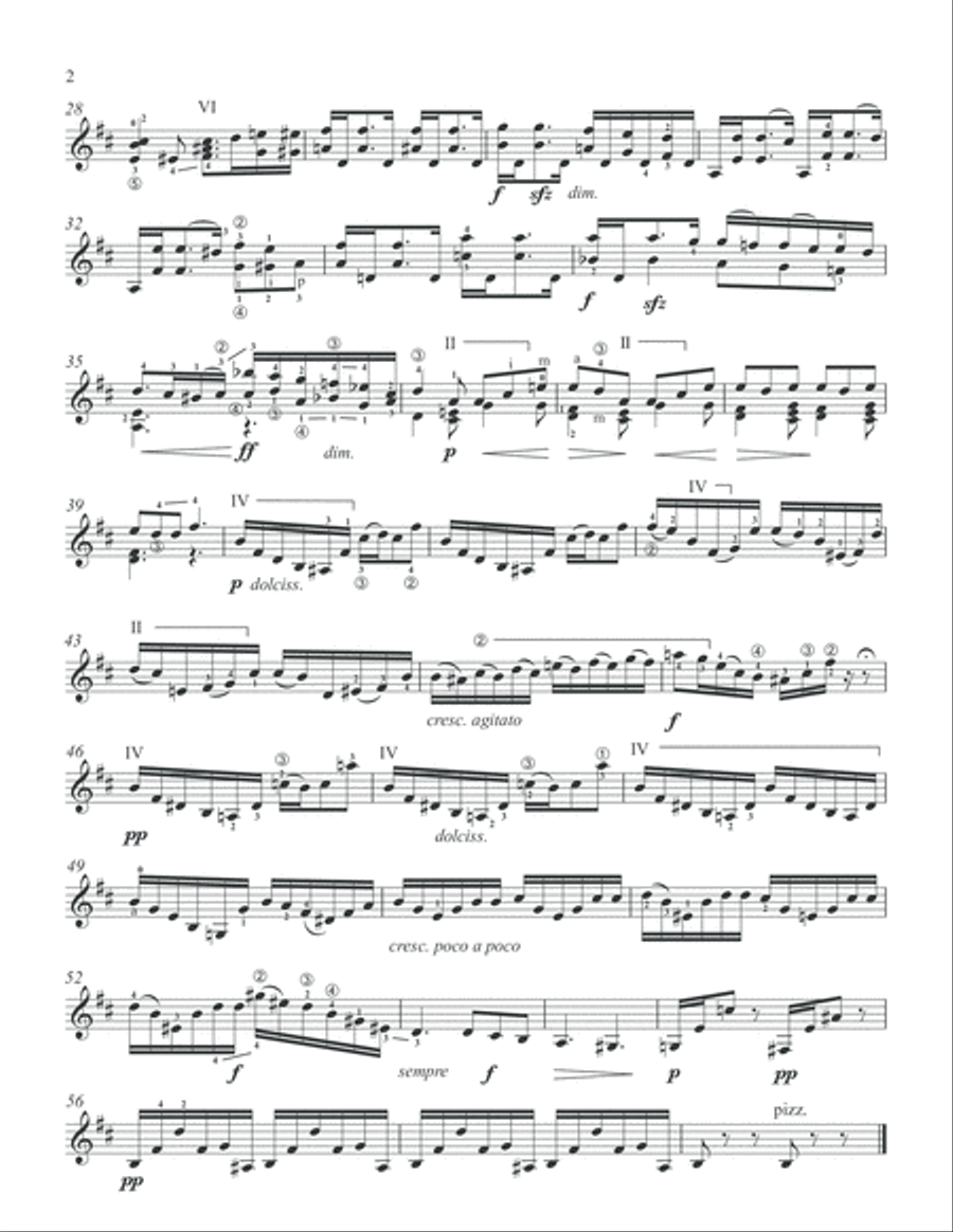 Auguste Franchomme - Three Cello Pieces Arranged for Guitar Classical Guitar scores gallery preview page 5