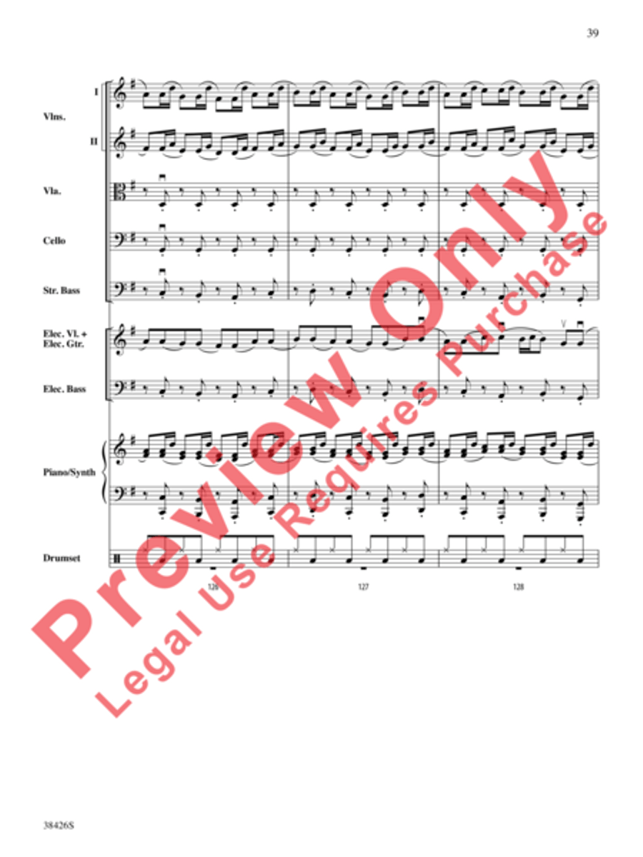 A Mad Russian's Christmas String Orchestra scores gallery preview page 40