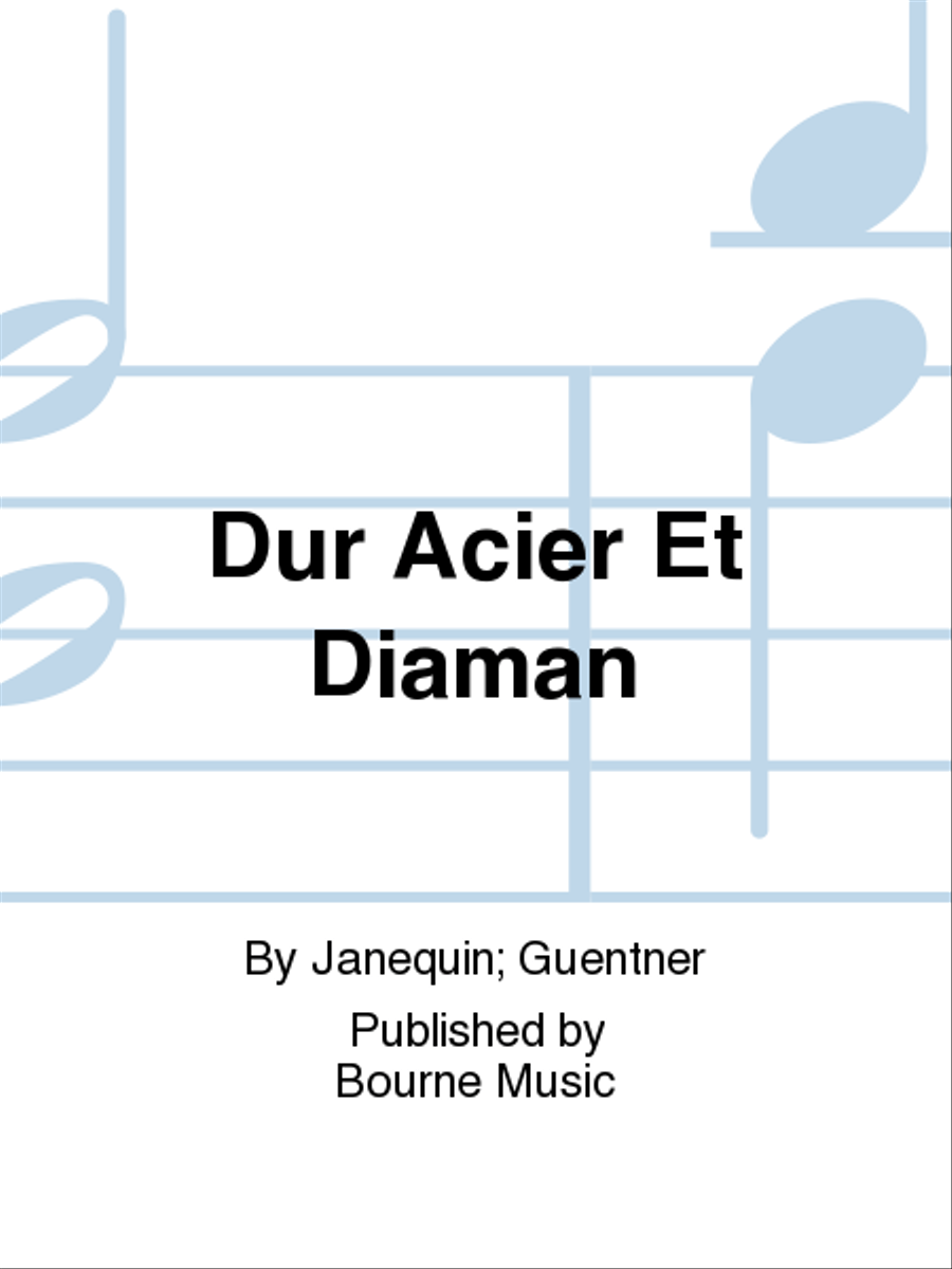Dur Acier Et Diaman Dur Acier Et Diaman 4-Part scores gallery preview page 1