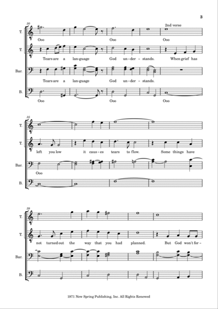 Tears Are A Language TTBB scores gallery preview page 3