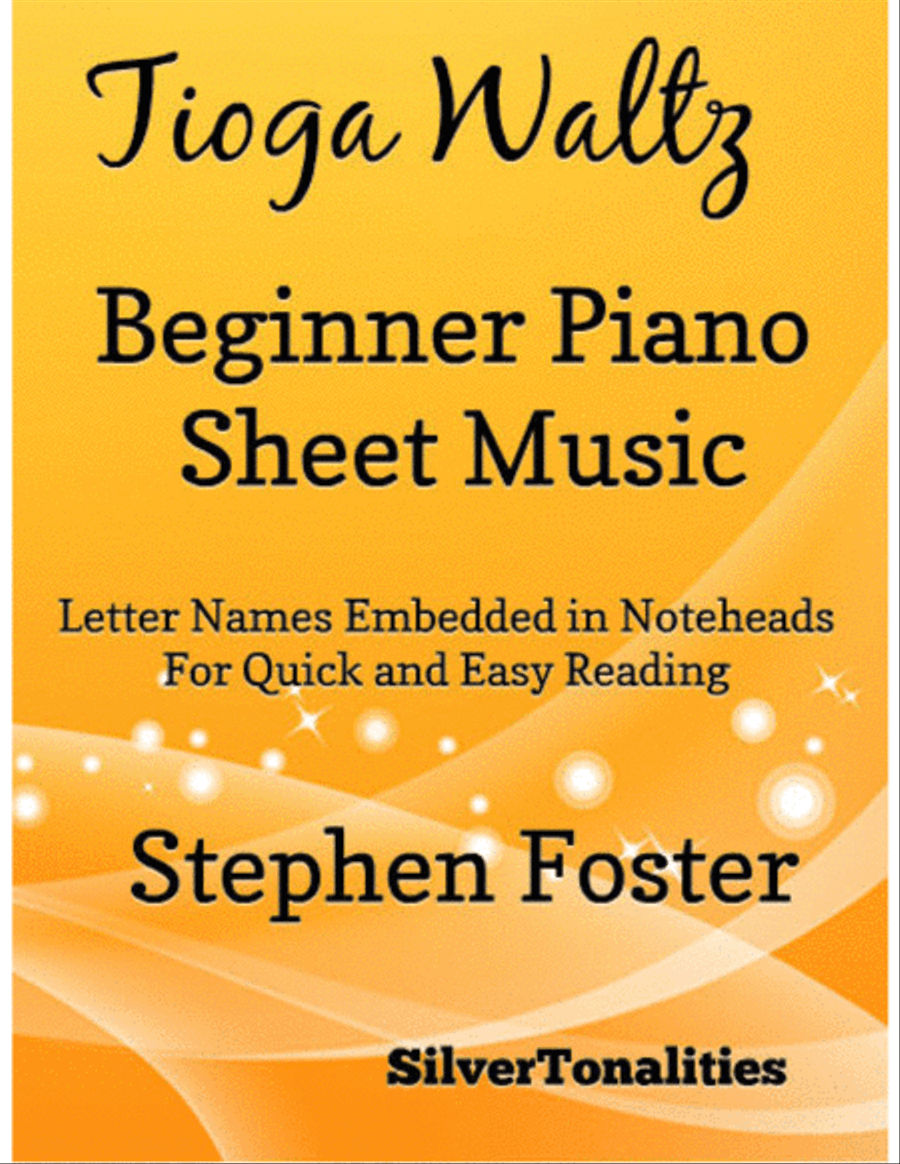 Tioga Waltz Beginner Piano Sheet Music Easy Piano scores gallery preview page 1