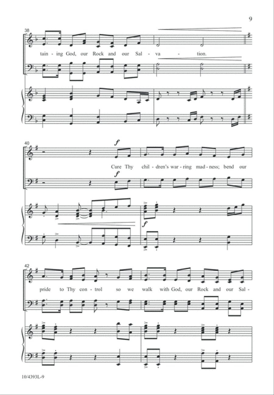 Our Rock and Our Salvation 4-Part scores gallery preview page 9