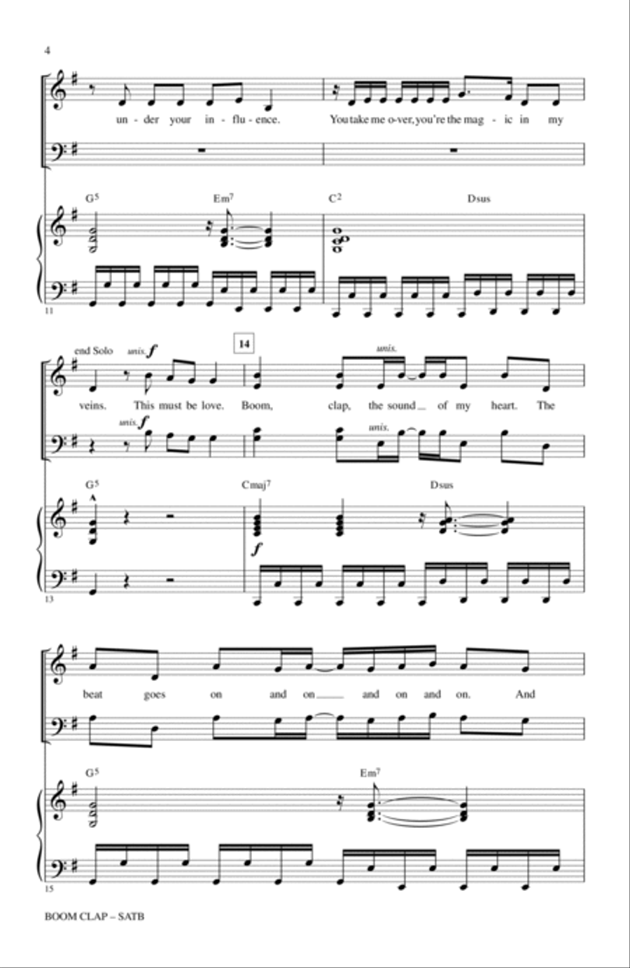 Boom Clap Boom Clap 4-Part scores gallery preview page 3