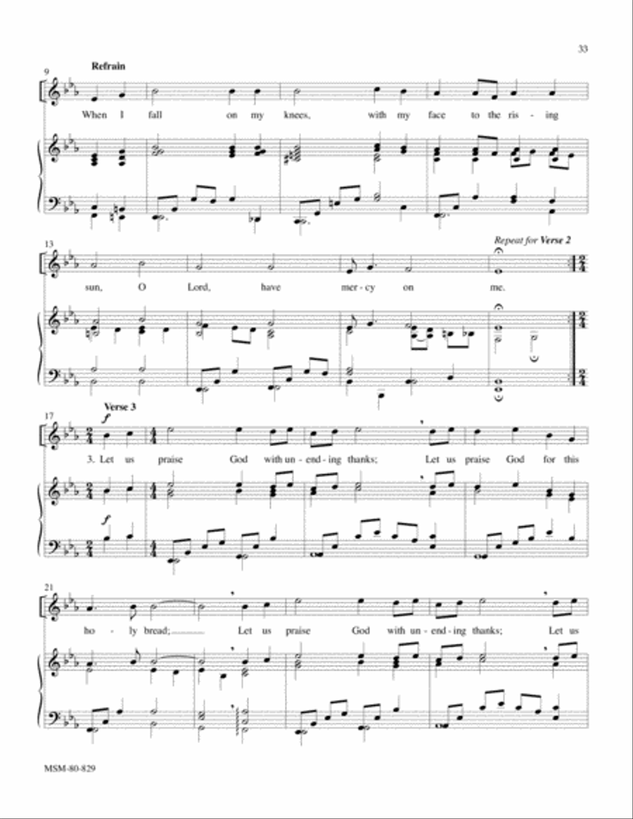 Let Us Break Bread Together 4-Part scores gallery preview page 2