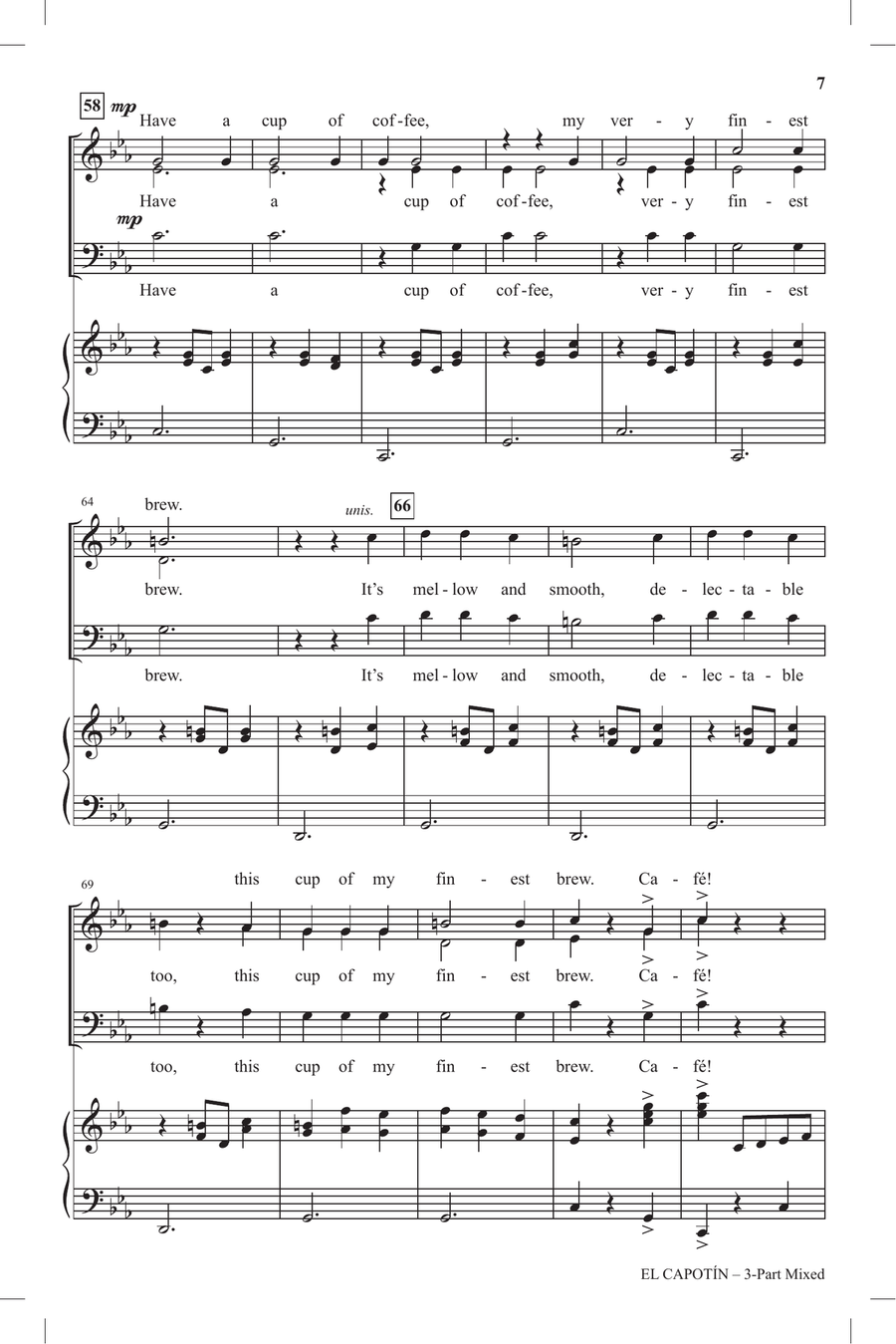 El Capotin 3-Part scores gallery preview page 5