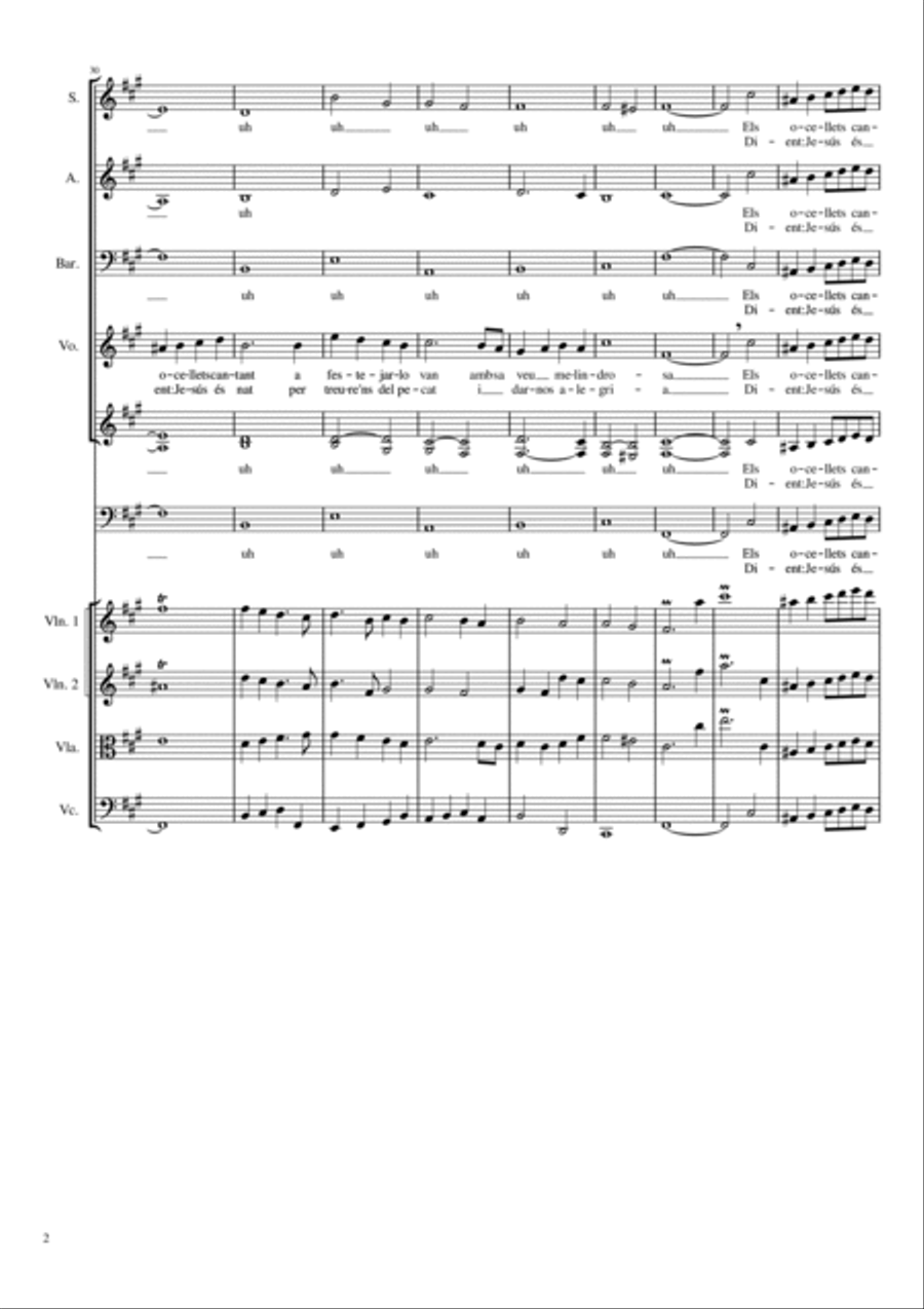 El cant dels ocells (The song of the birds) Choir scores gallery preview page 2