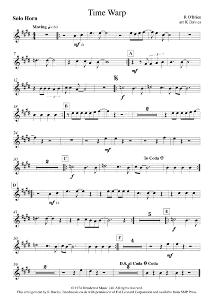 Time Warp Time Warp Small Ensemble scores gallery preview page 5