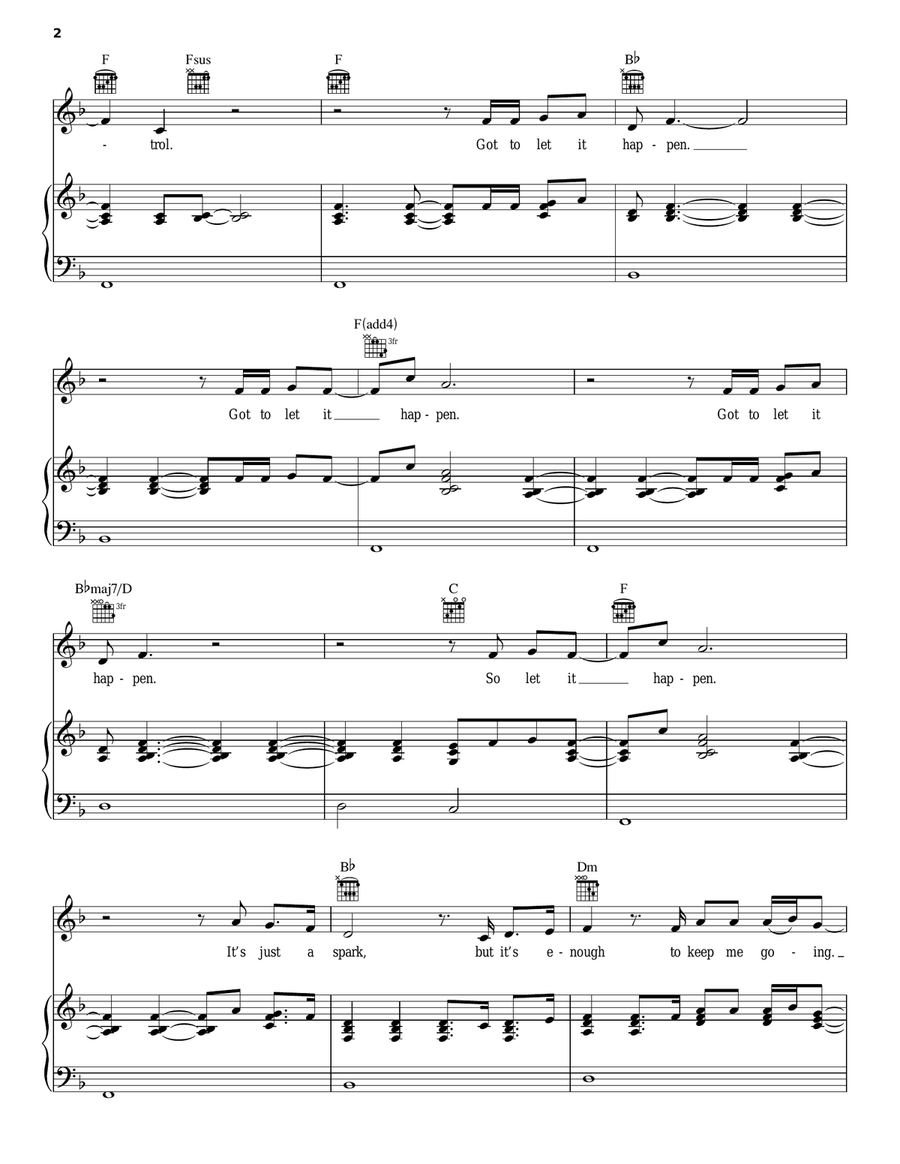 Last Hope Last Hope Piano, Vocal, Guitar scores gallery preview page 2