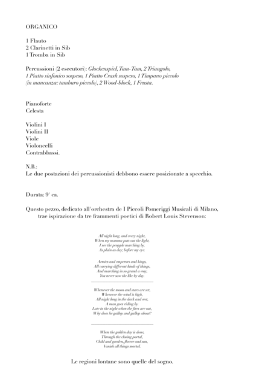 Alberto Cara: Da regioni lontane (ES-20-047) - Score Only Full Orchestra scores gallery preview page 2
