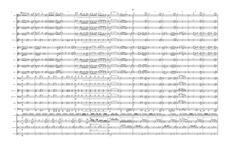 Say Amen (Saturday Night) Marching Band scores gallery preview page 2
