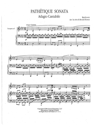 Book cover for Pathetique Sonata: Adagio Cantabile