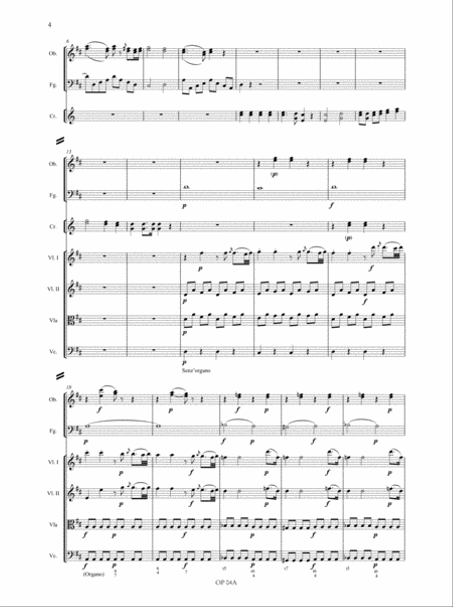Cantata a tre per la traslazione del sangue del glorioso martire S. Gennaro (1793) for Soli, Choir and Orchestra Choir scores gallery preview page 3