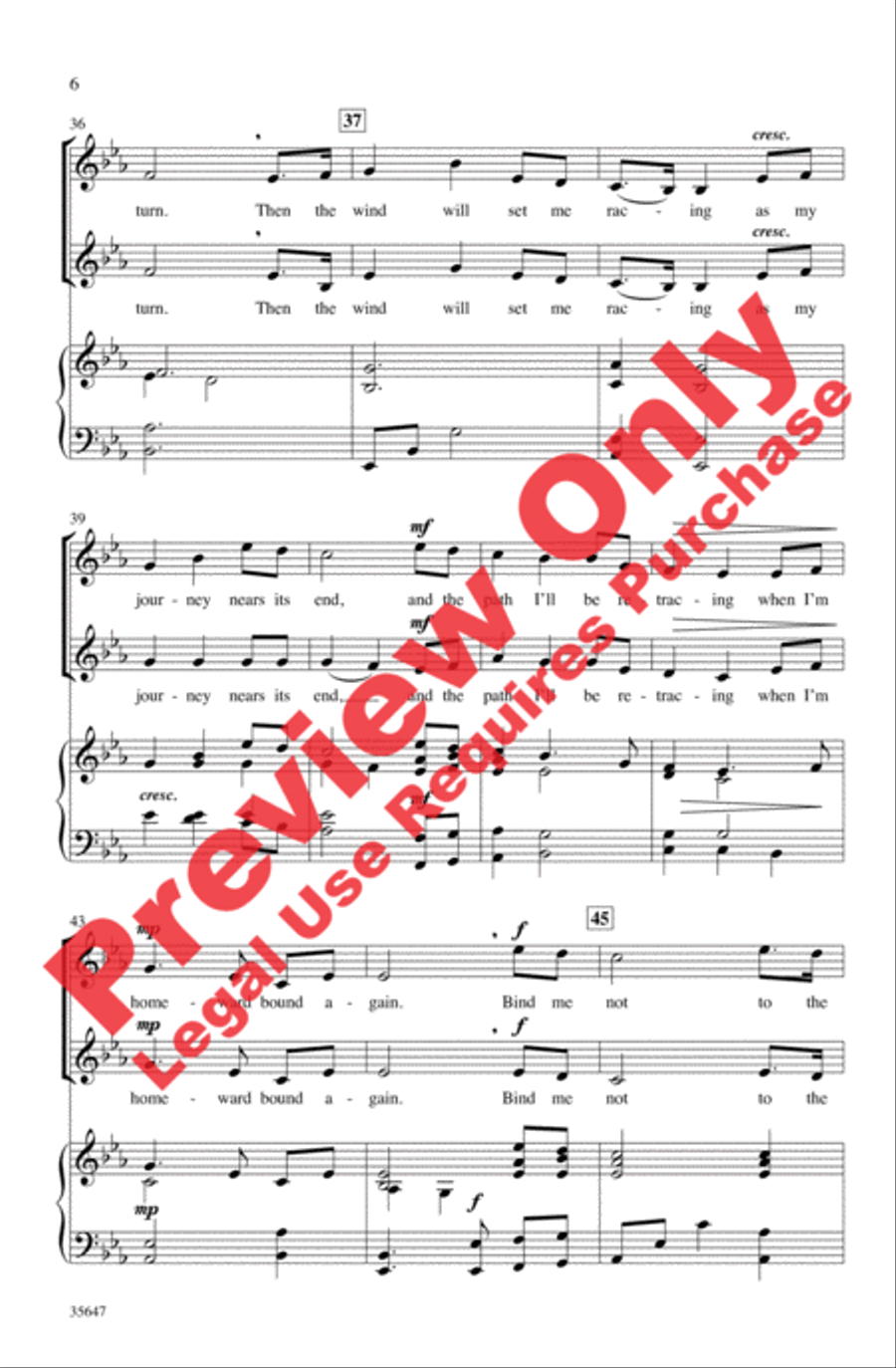 Homeward Bound 2-Part scores gallery preview page 6