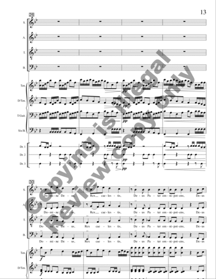 Missa Florens (Full Score) Choir scores gallery preview page 11