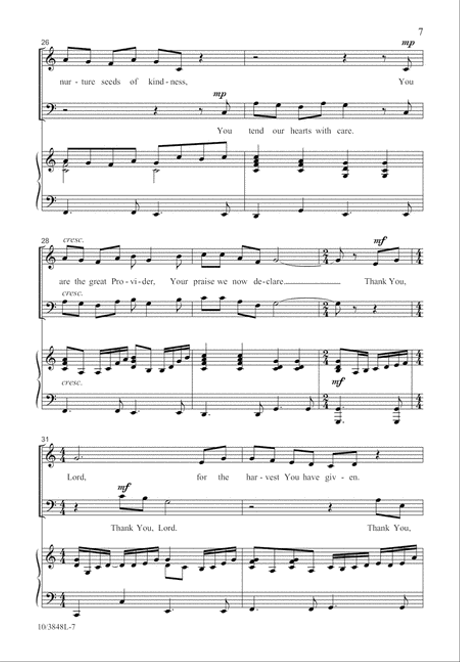 A Thanksgiving Garden 2-Part scores gallery preview page 7