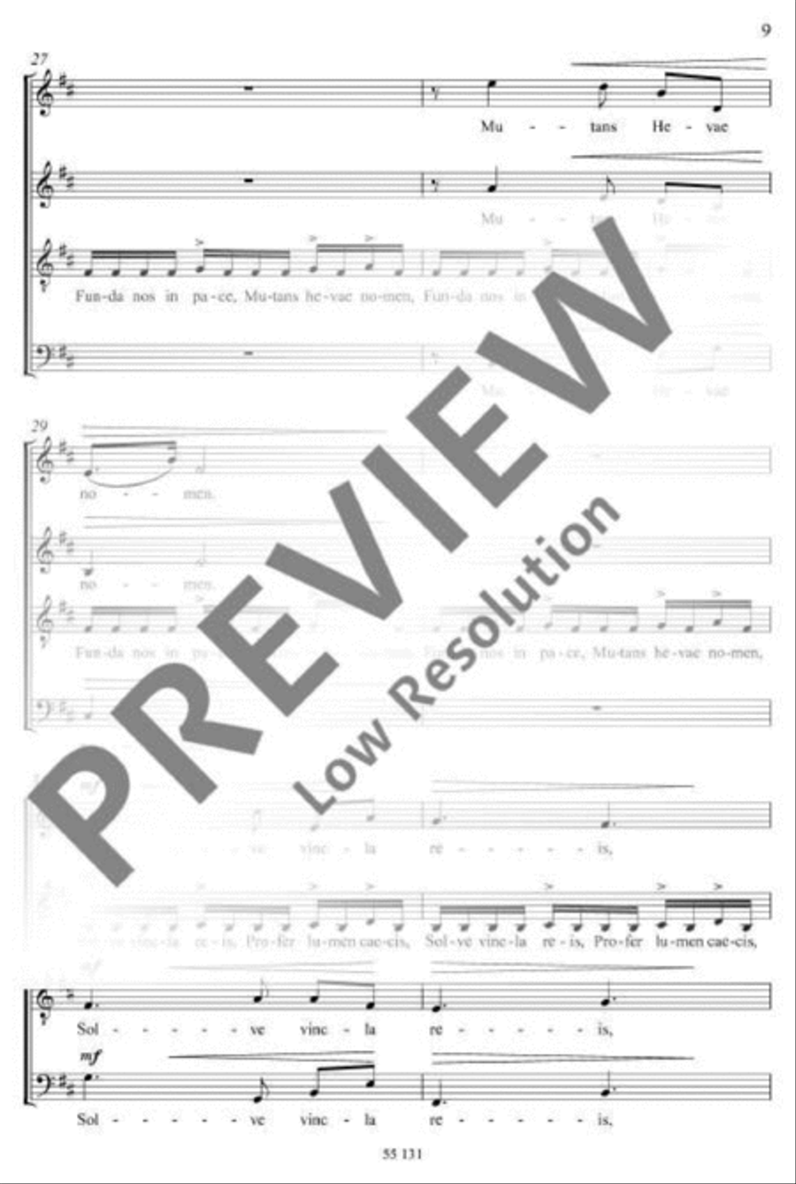 Three Motets Three Motets 4-Part scores gallery preview page 10