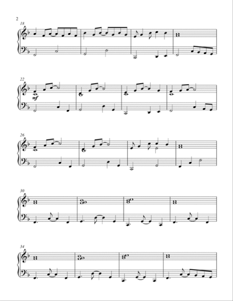 Shake The Papaya Down (piano part only) Piano Solo scores gallery preview page 2