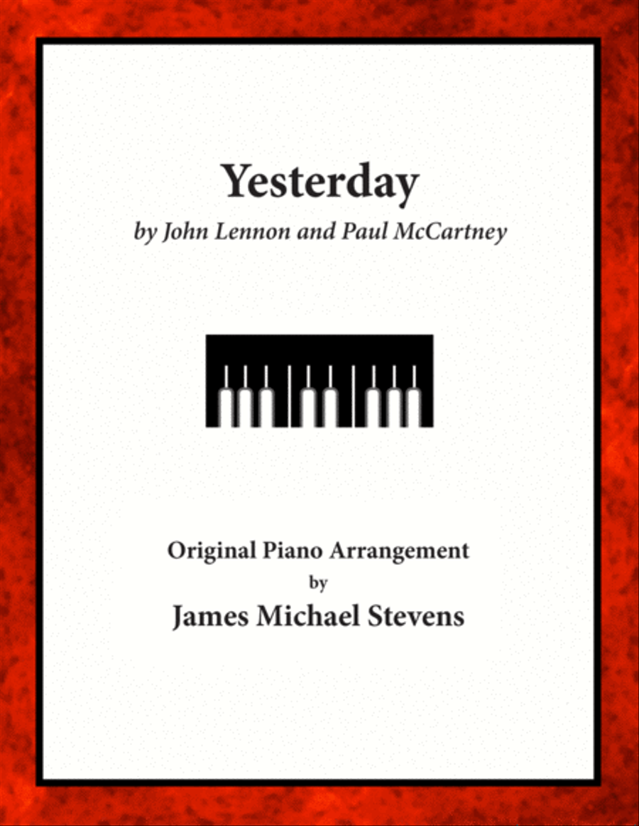 Yesterday Yesterday Piano Solo scores gallery preview page 1