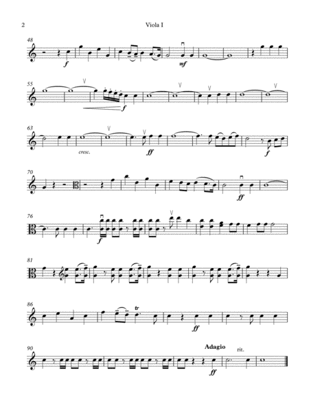 Hallelujah Chorus for 5 violas image number null