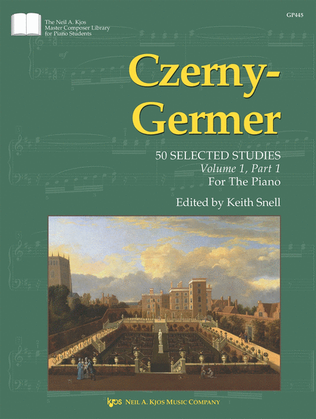 Book cover for Czerny-Germer I, 50 Selected Studies: Volume 1, Part 1