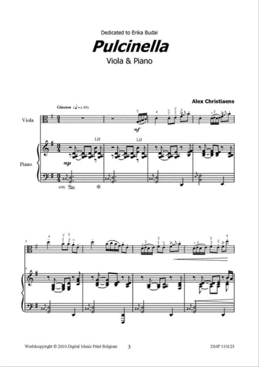 Pulcinella Piano Accompaniment scores gallery preview page 2
