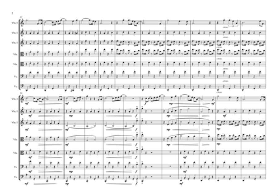 Singing In The Rain String Quintet scores gallery preview page 2